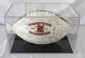 Special Edition CIF Championship Football with Elsinore 2010 CIF Champions inscribed on the ball and signed by Players & Coaches - Displayed in Acrylic Case!
