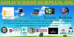 Gold'n West Surplus is one of the premier recycling facilities in the state of California!